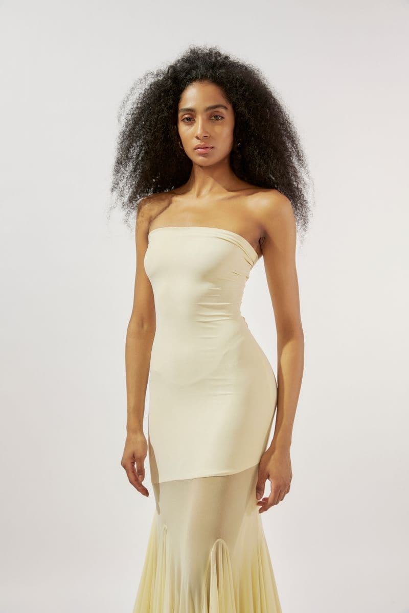 Sukienka maxi Dahlia – żółty