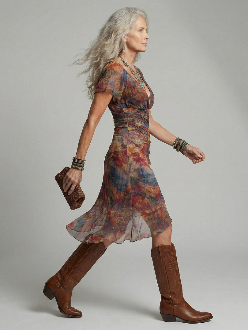 Aeris | Cicha sukienka midi halterowa