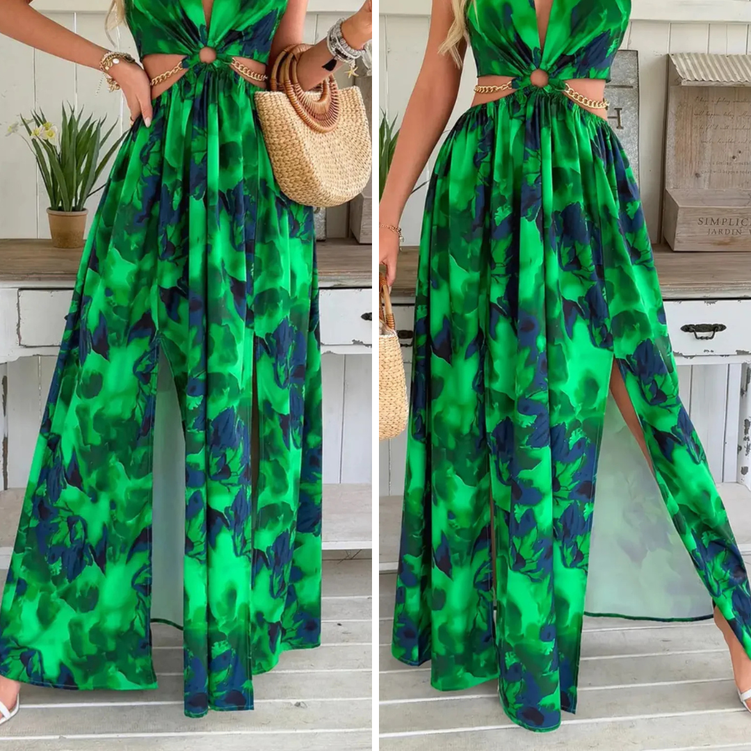 Lekka letnia sukienka Azure Bloom