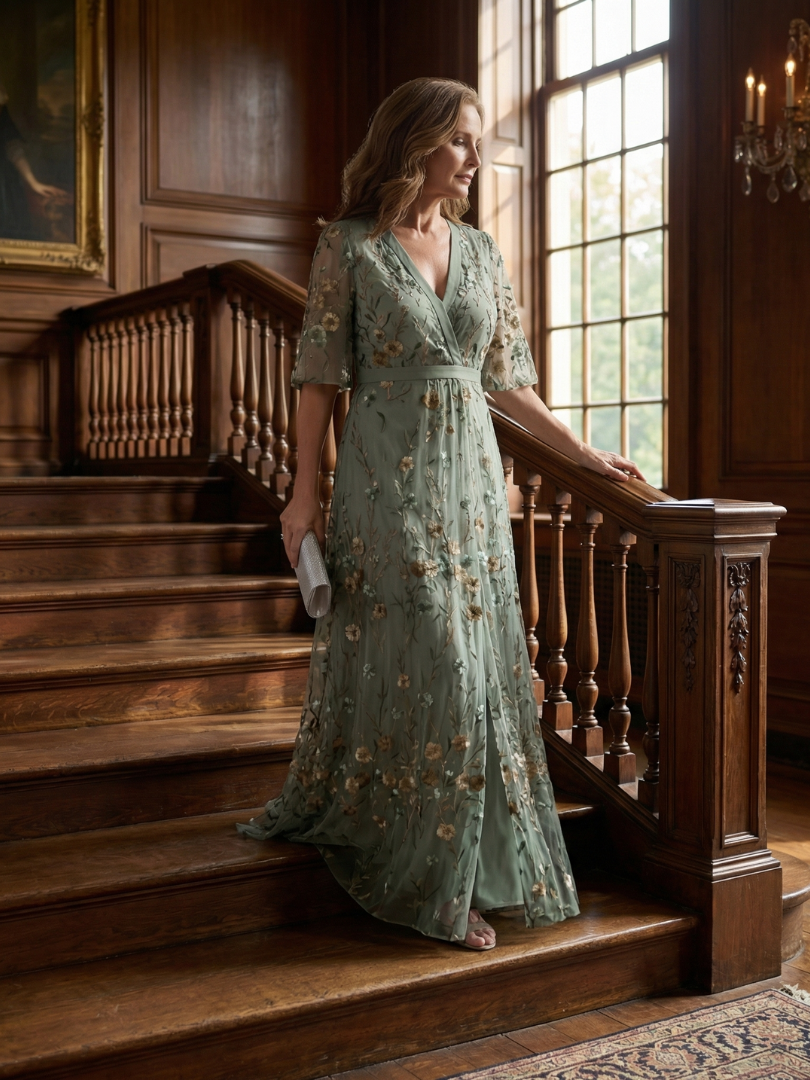 Selora | Sukienka maxi halterowa z kwiatowym wzorem Bloom