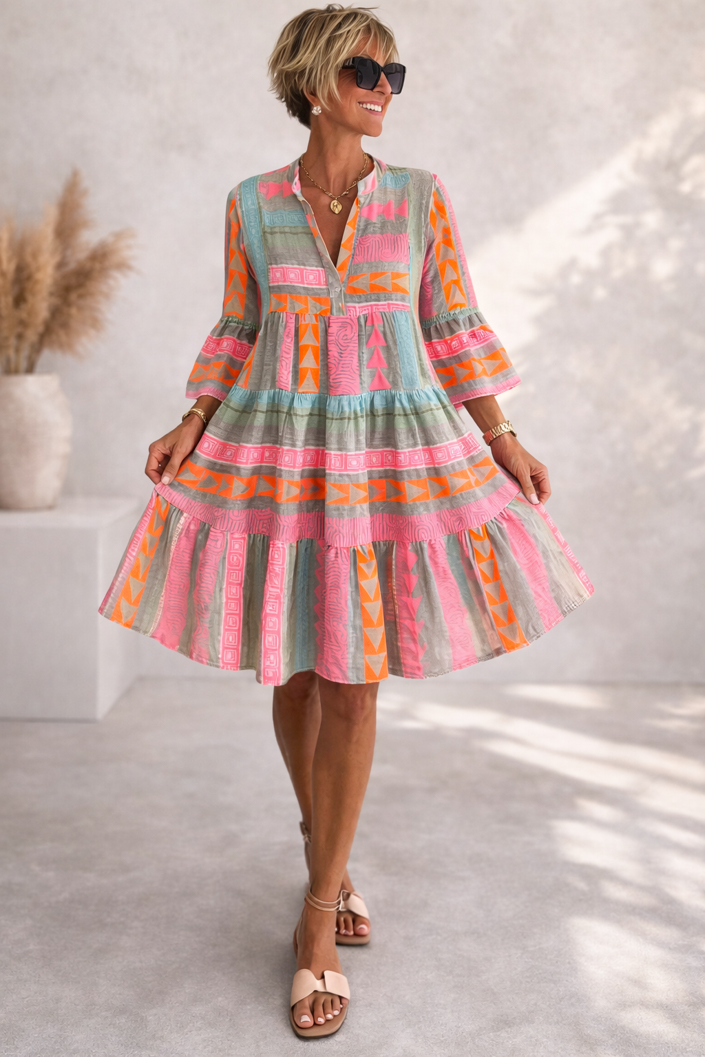 Zwiewna sukienka midi Lucia