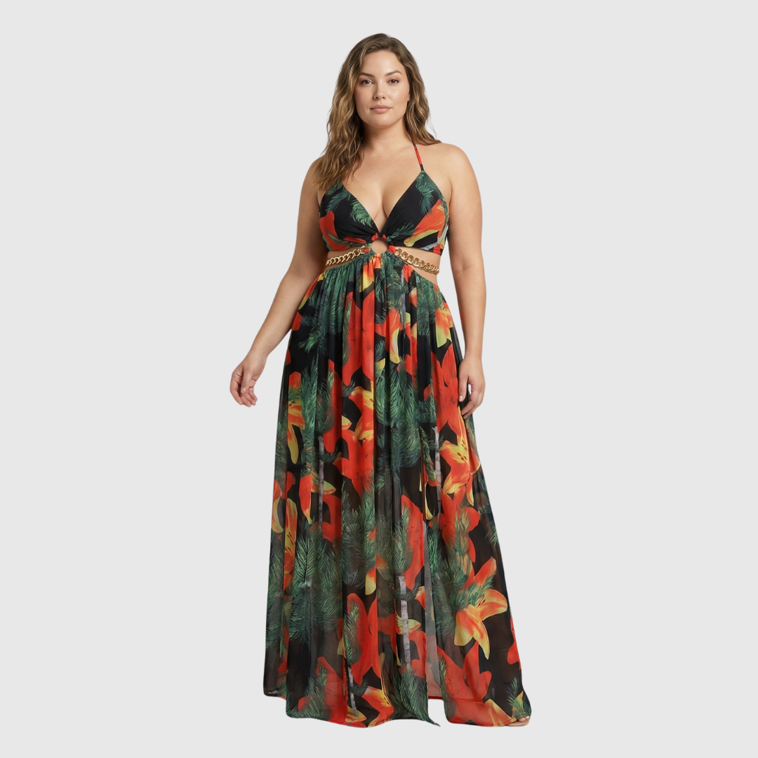 Lekka letnia sukienka Azure Bloom