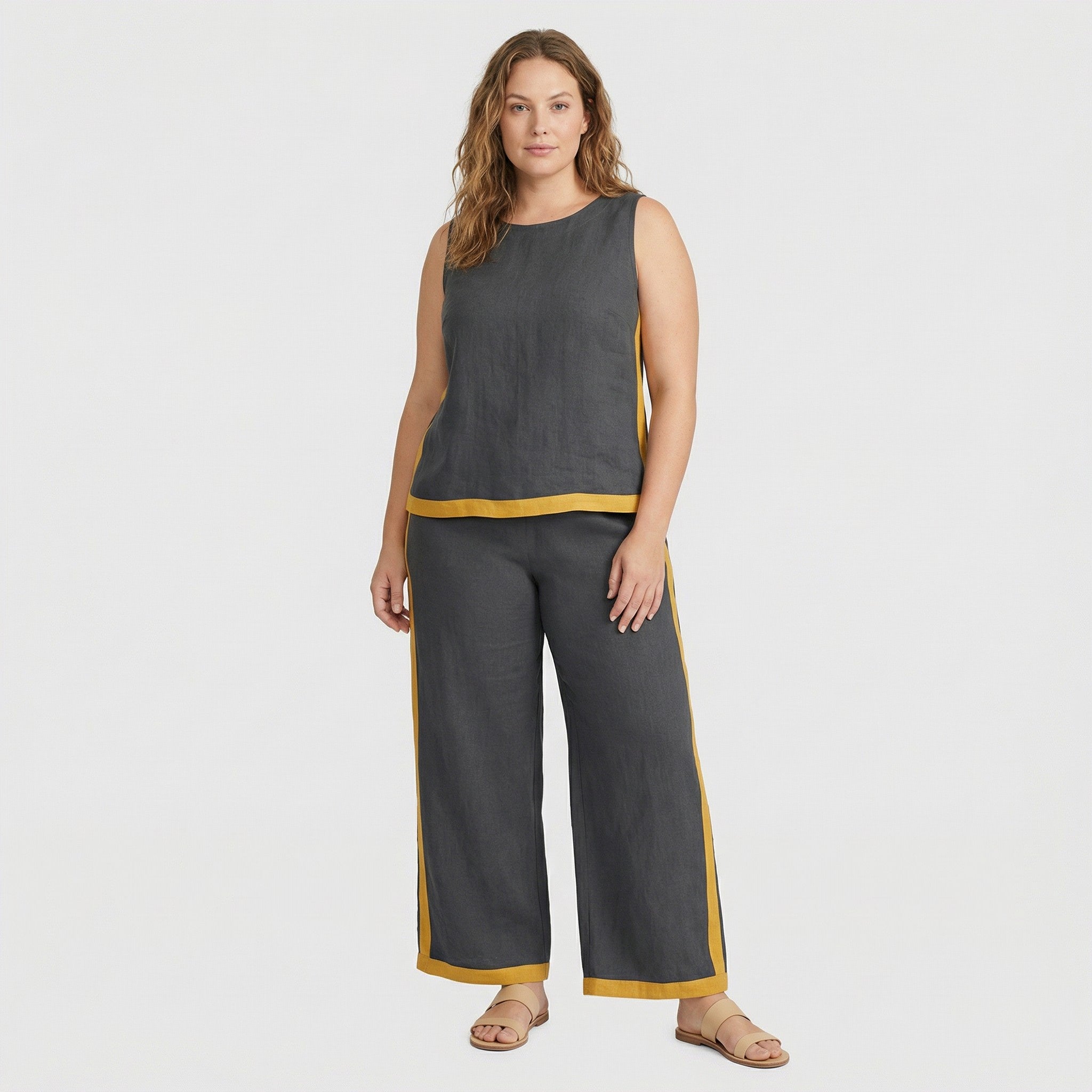 Leila | Dwuczęściowy zestaw z bawełny i lnu