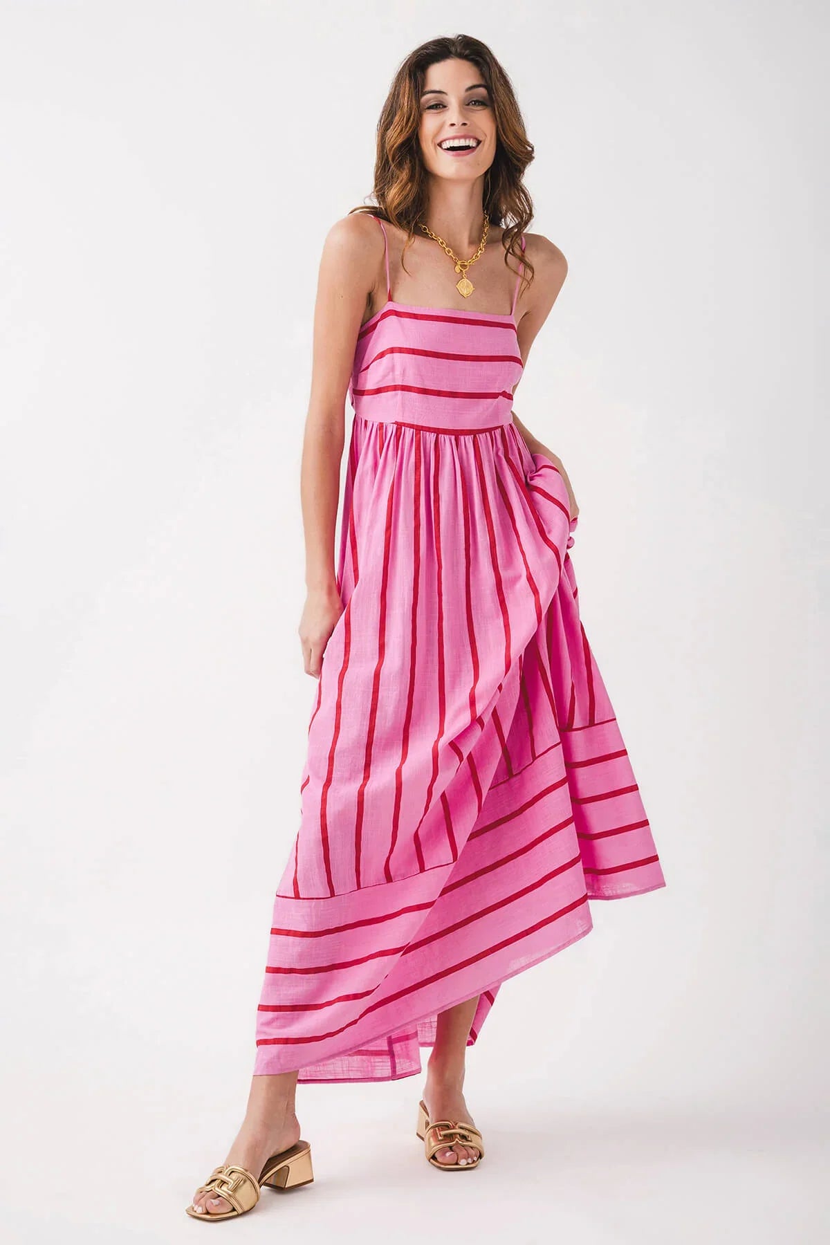 Sukienka maxi w paski Lynsey