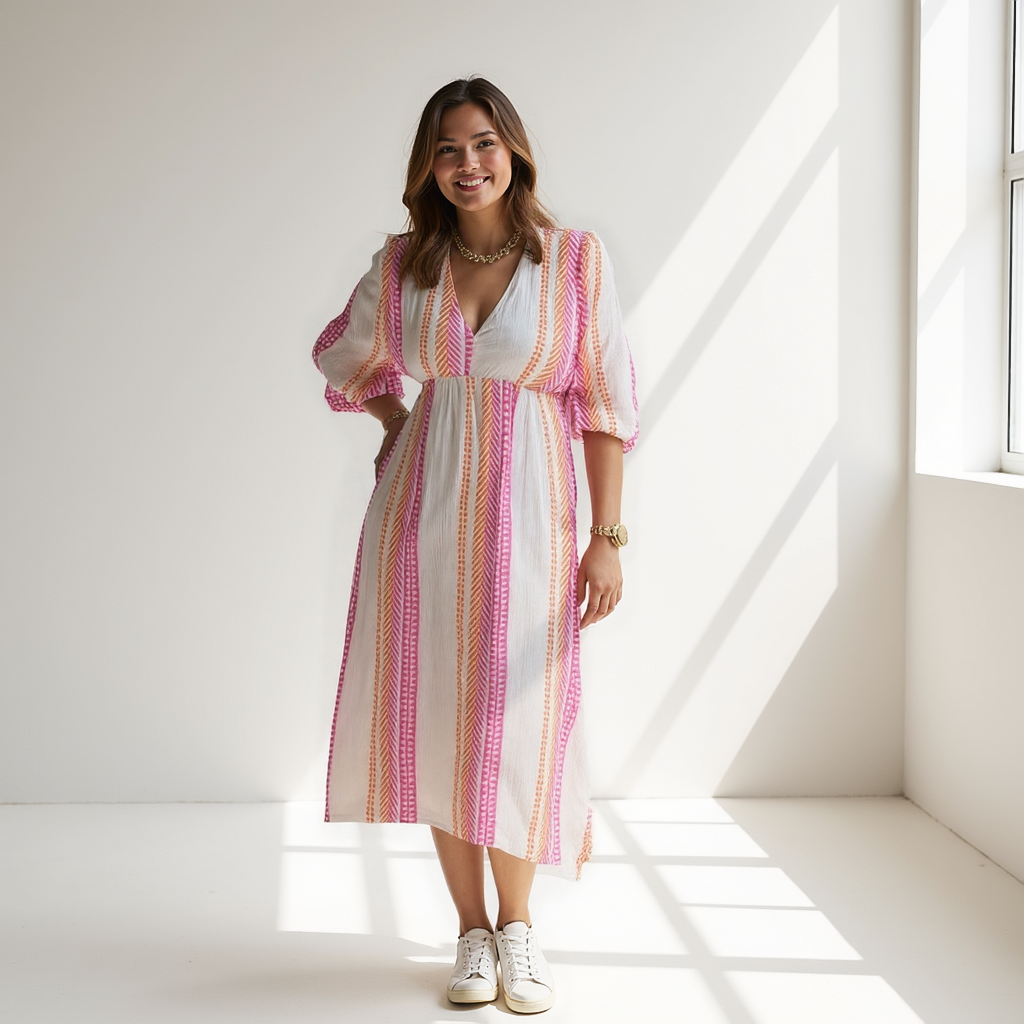 Valeria Sukienka z mieszanki bawełny