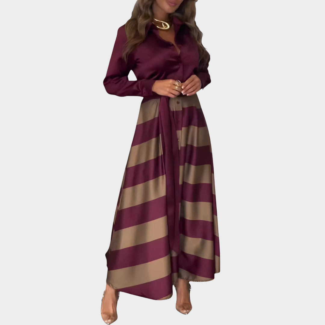 Sukienka maxi Ezmy z paskiem