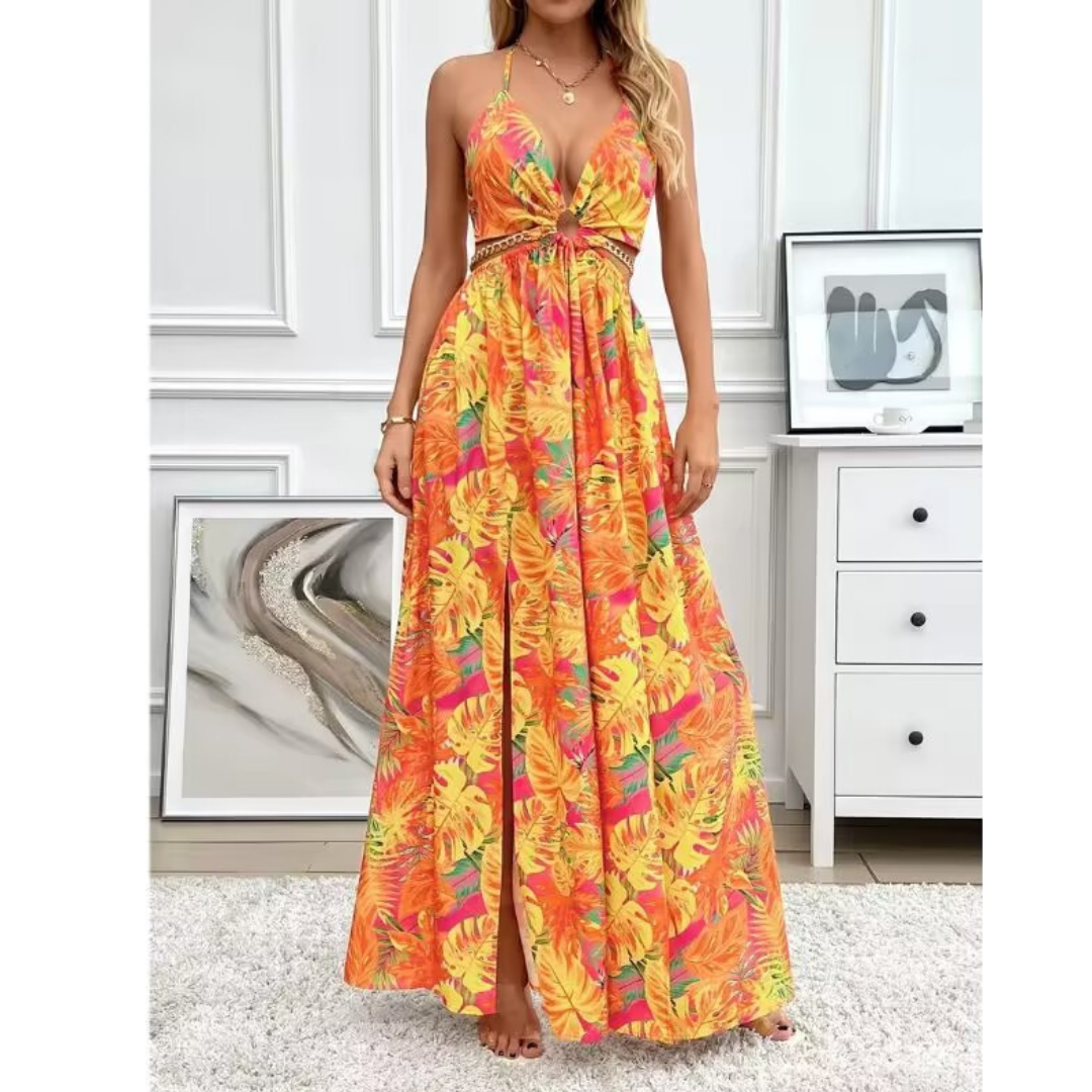 Lekka letnia sukienka Azure Bloom