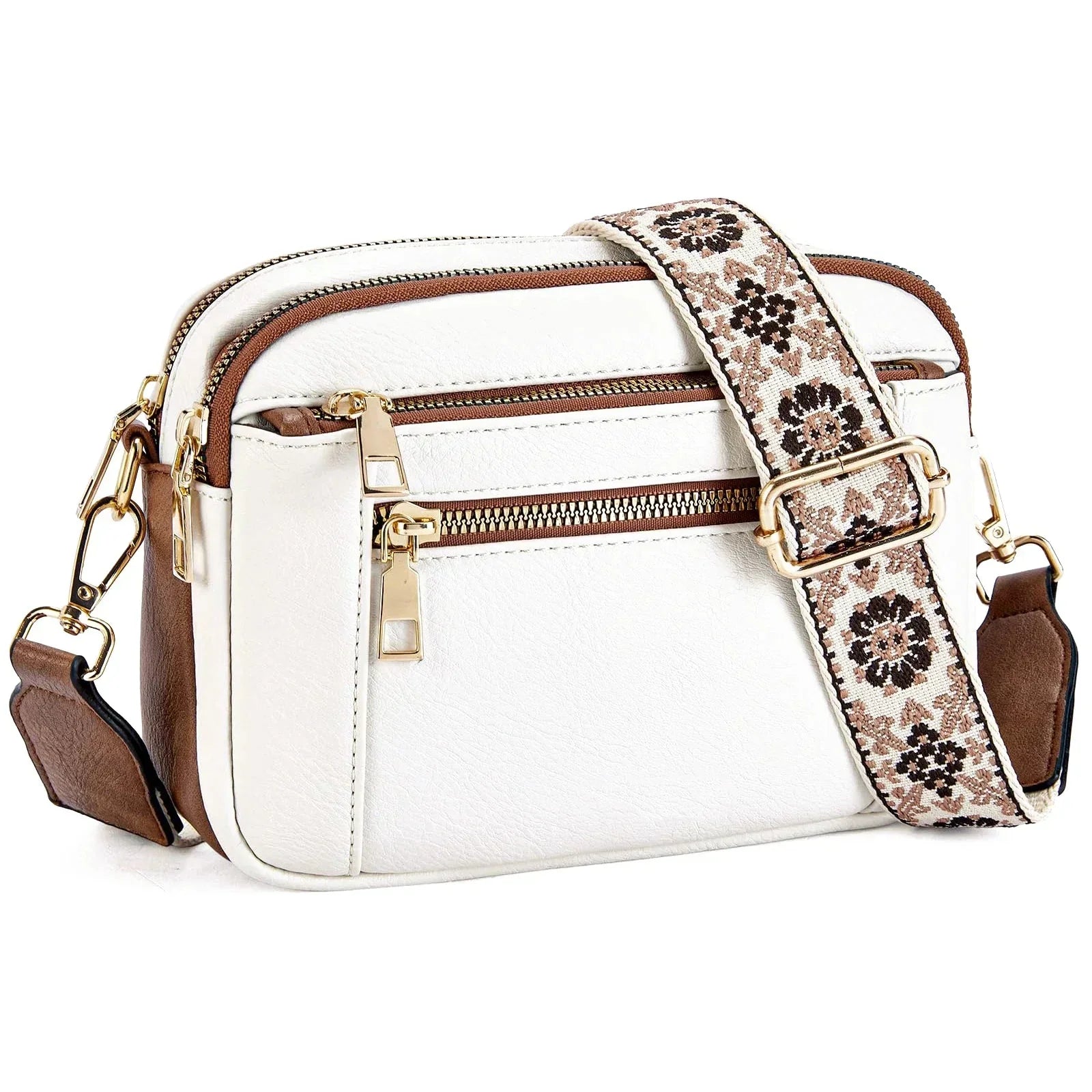 Dorota - Crossbody z kolorowymi paskami